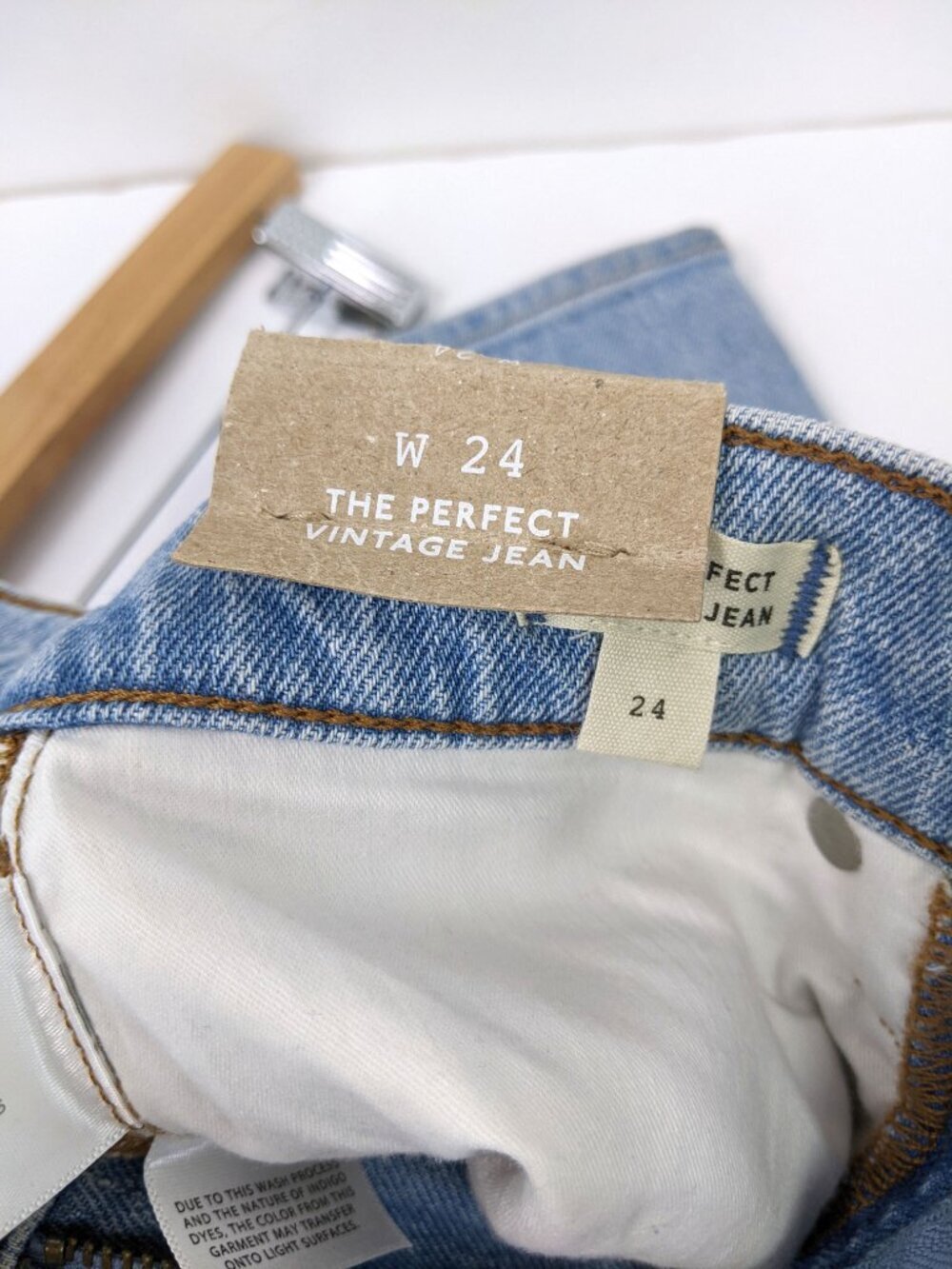 Madewell Womens The Perfect Vintage Jean High Rise Distressed Jeans Size 24 - Picture 7 of 8